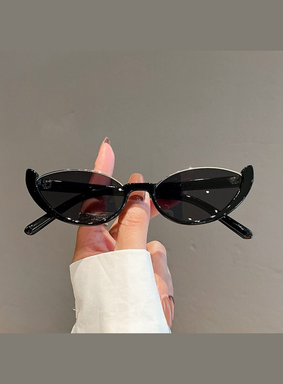 Y2k Rimless Cat Eye Sunglasses