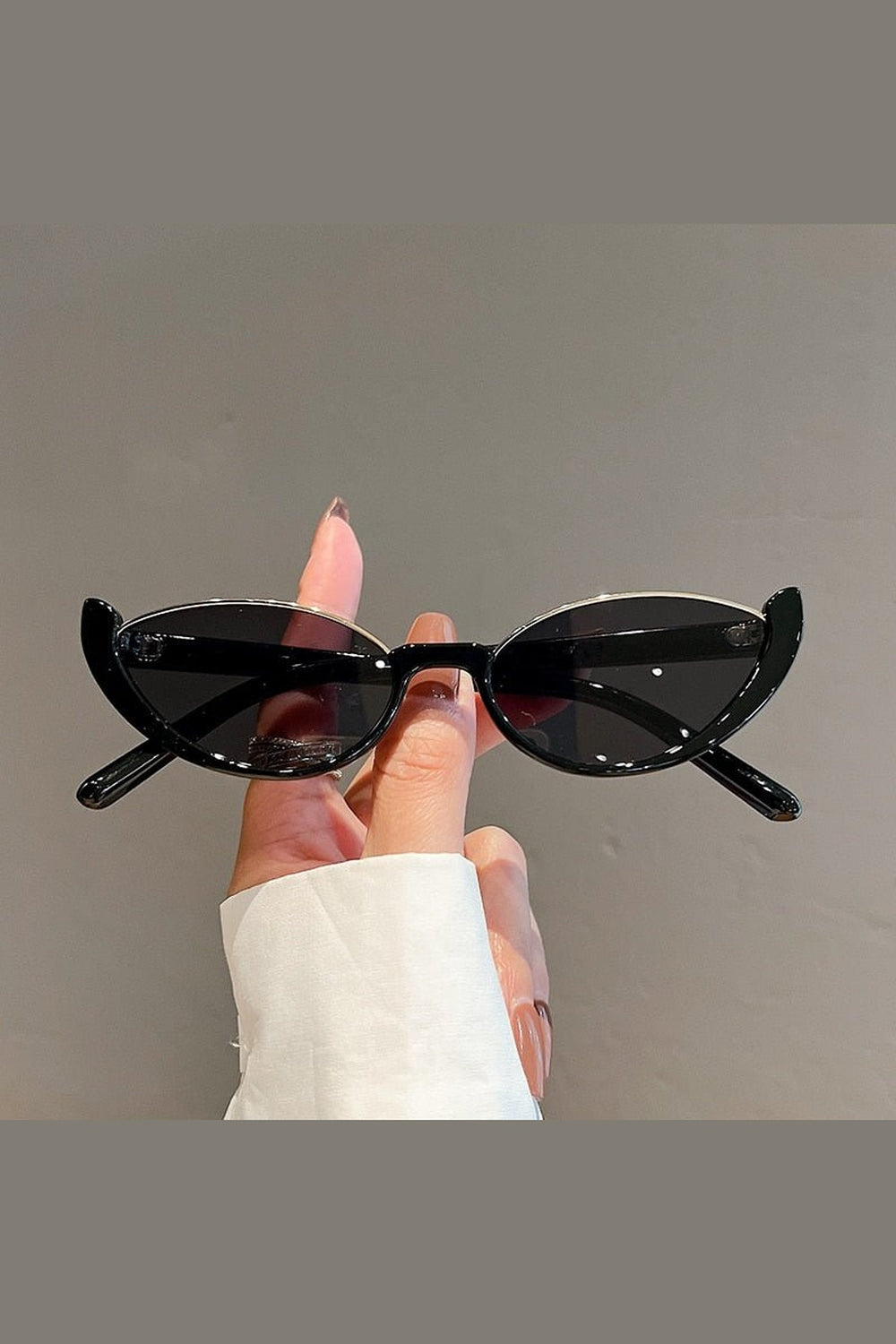 Y2k Rimless Cat Eye Sunglasses