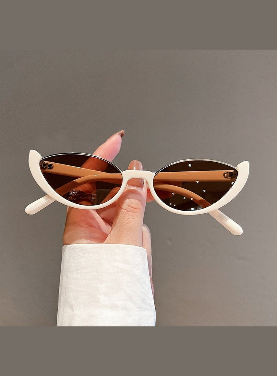 Y2k Rimless Cat Eye Sunglasses