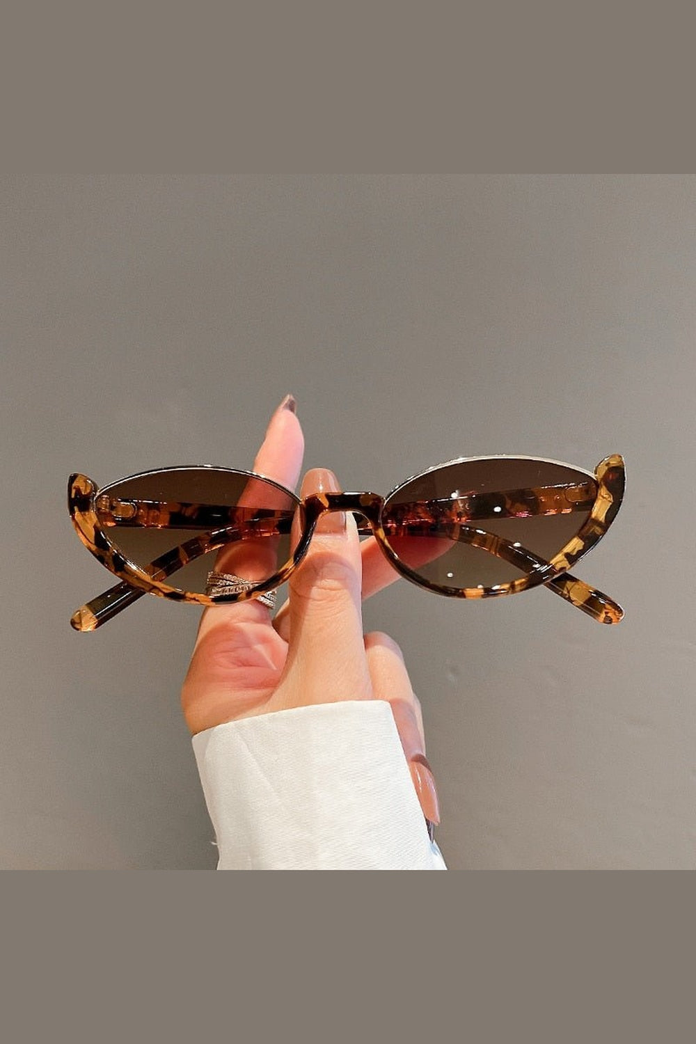 Y2k Rimless Cat Eye Sunglasses