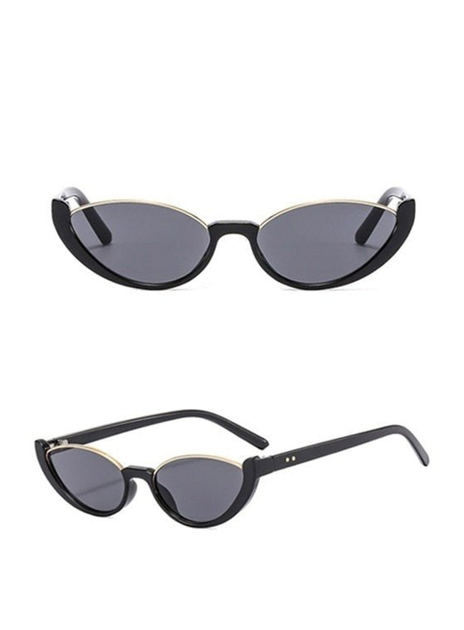 Y2k Rimless Cat Eye Sunglasses