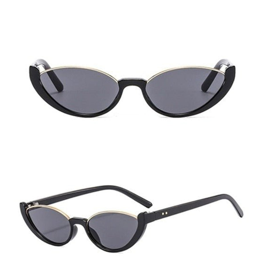 Y2k Rimless Cat Eye Sunglasses