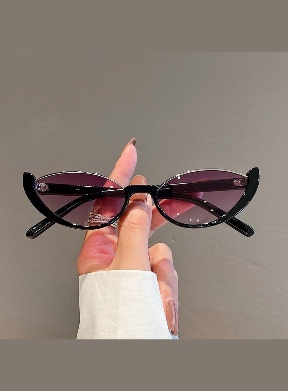 Y2k Rimless Cat Eye Sunglasses