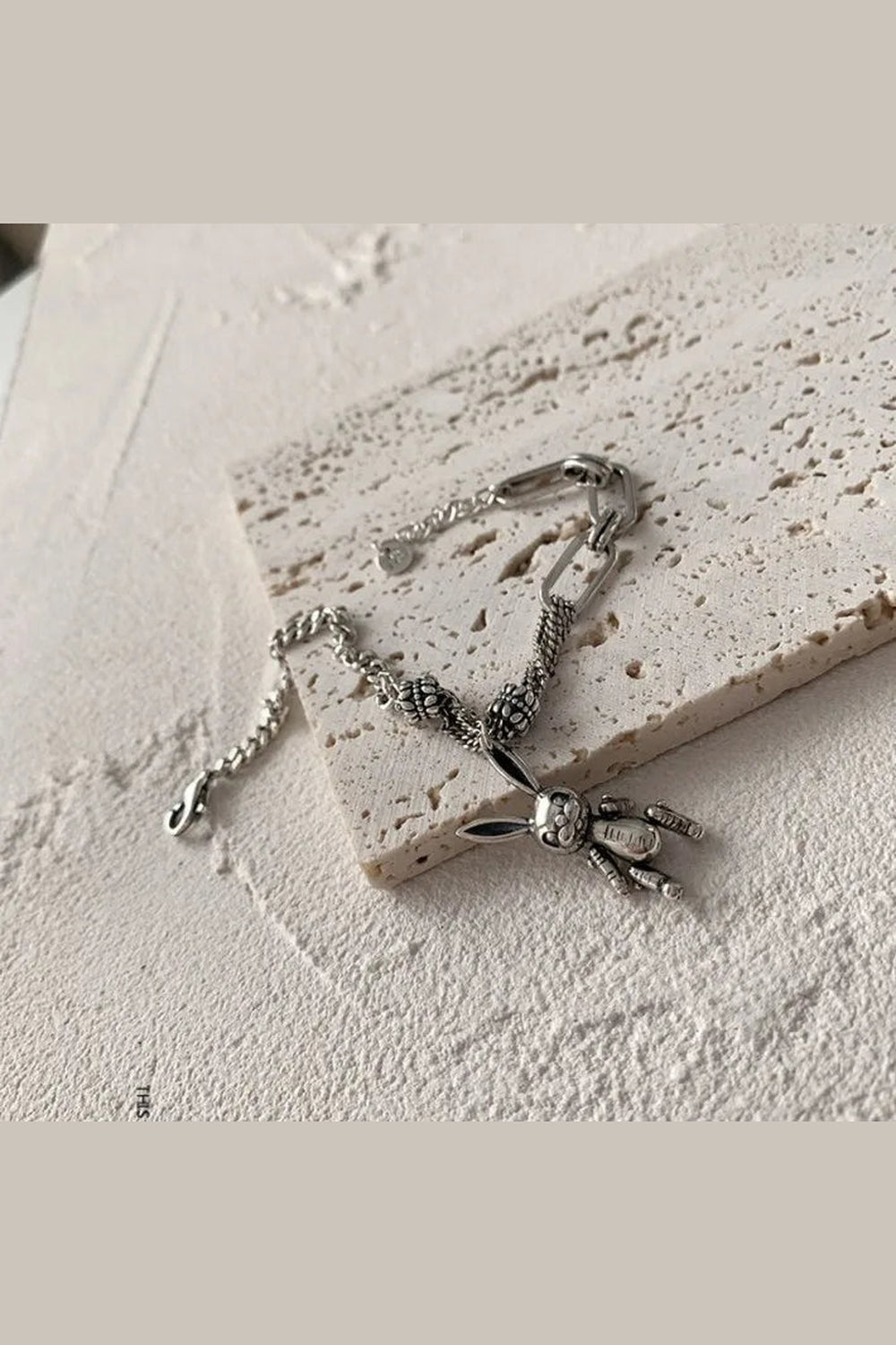 Y2k Robot Rabbit Charm Bracelet