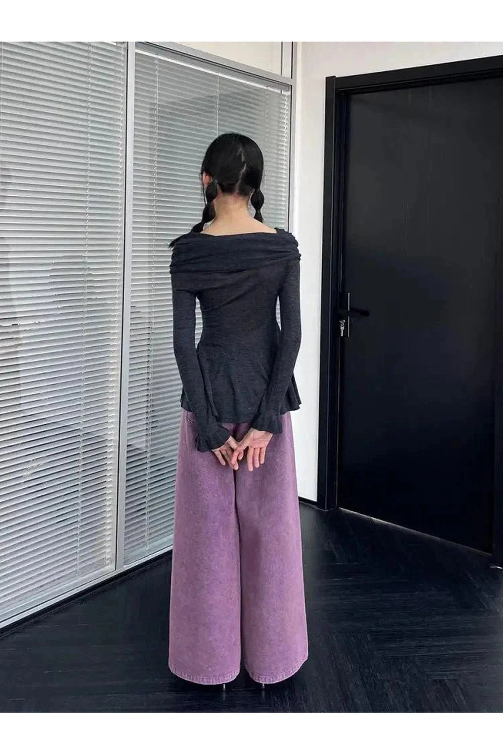 Y2k Romantic Ruffled Long Sleeve Top