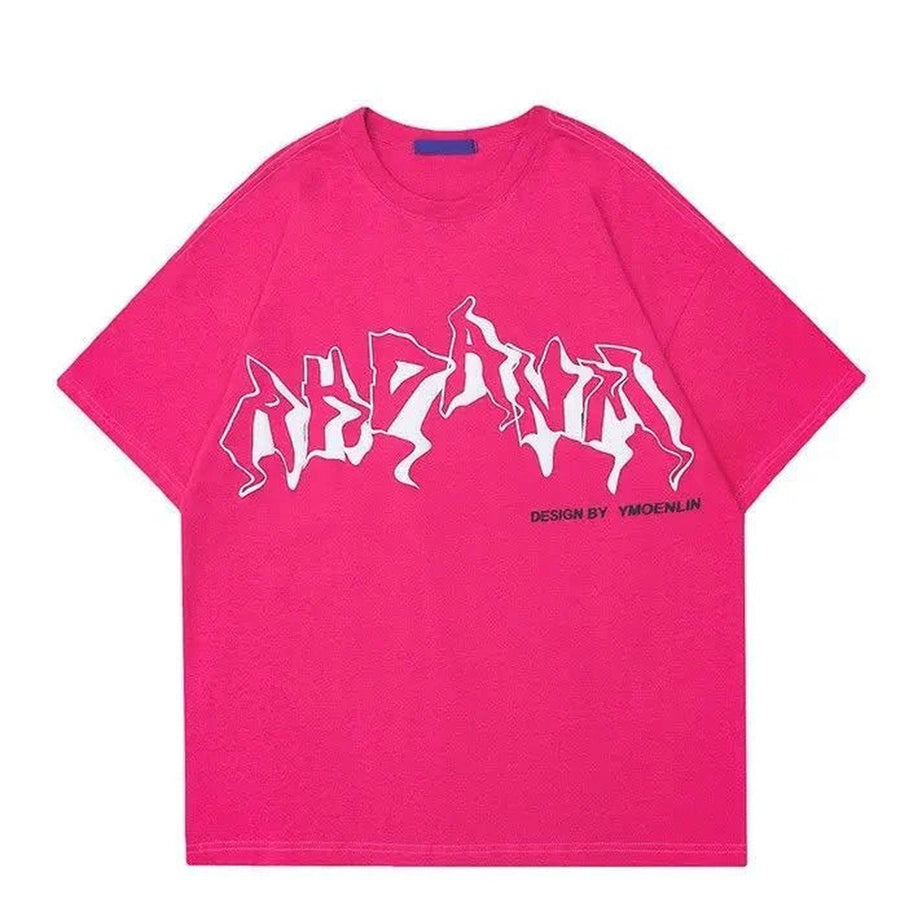 Y2k Rose Red Dragon T-shirt