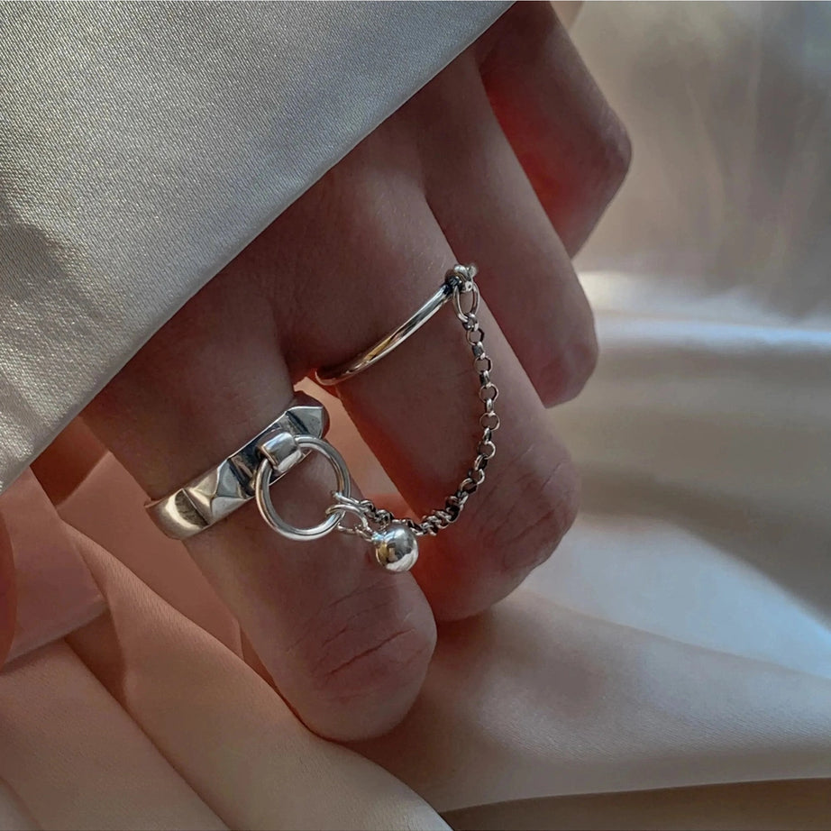 Y2k Round Geometric Ring