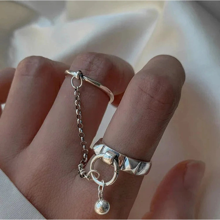 Y2k Round Geometric Ring