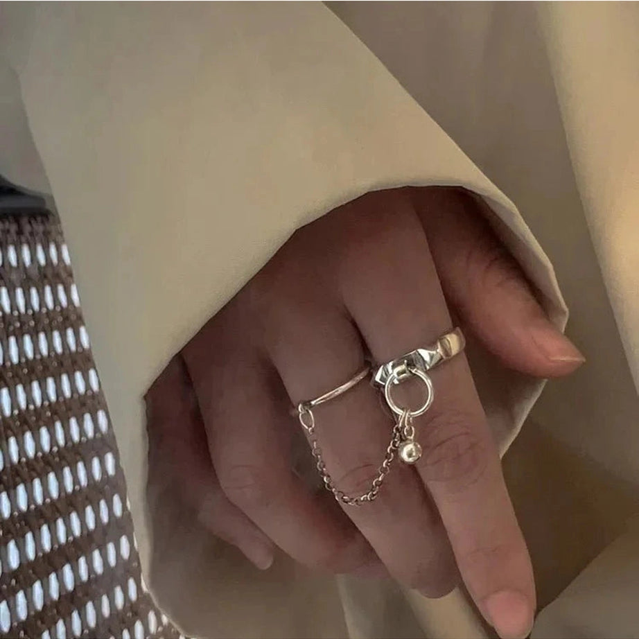 Y2k Round Geometric Ring