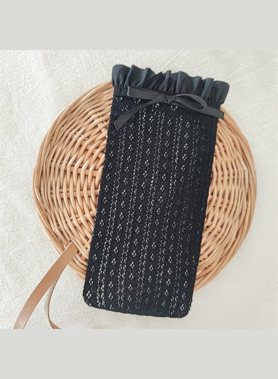 Y2k Ruffle Knee High Socks