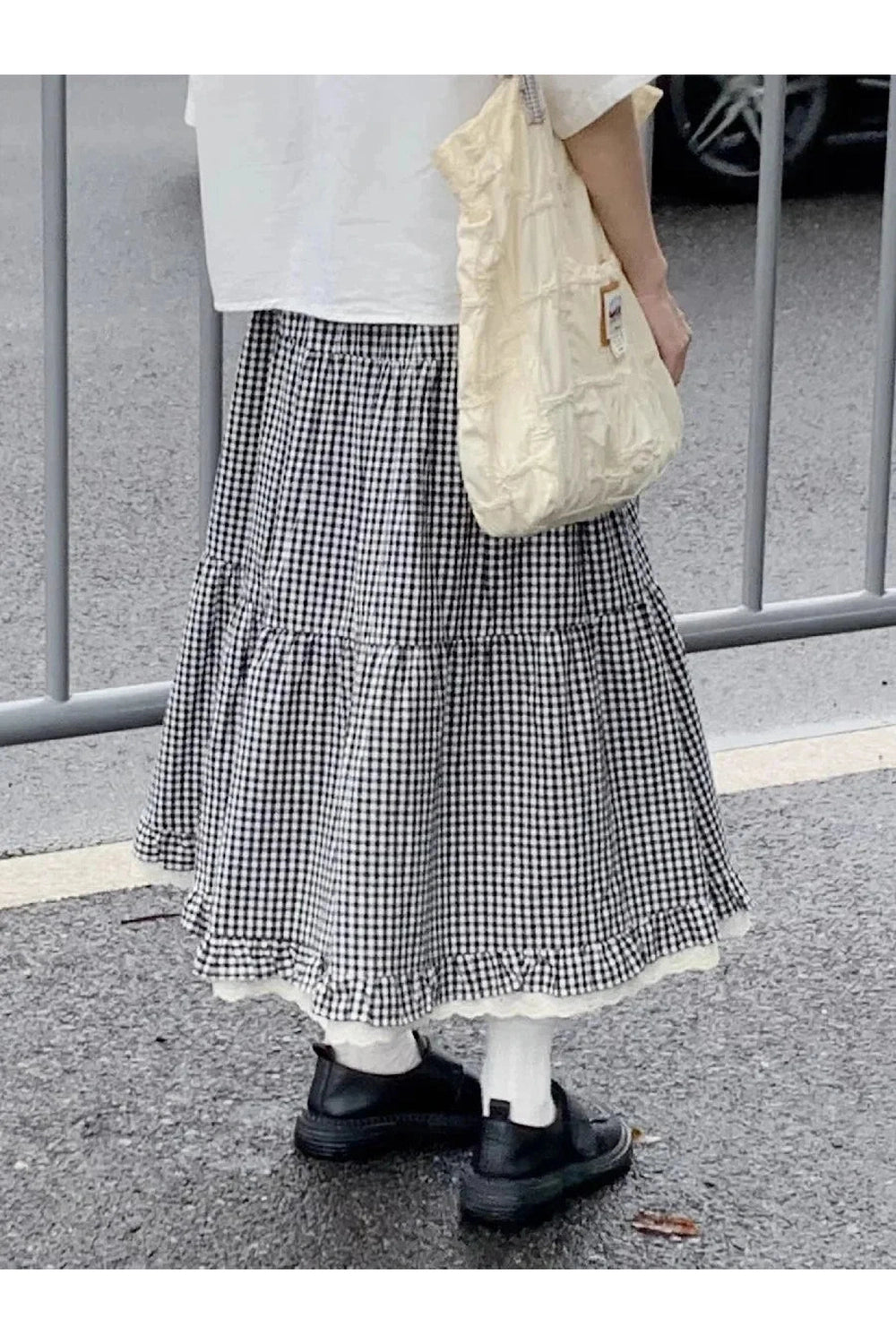 Y2k Ruffled Floral Lolita Long Skirt