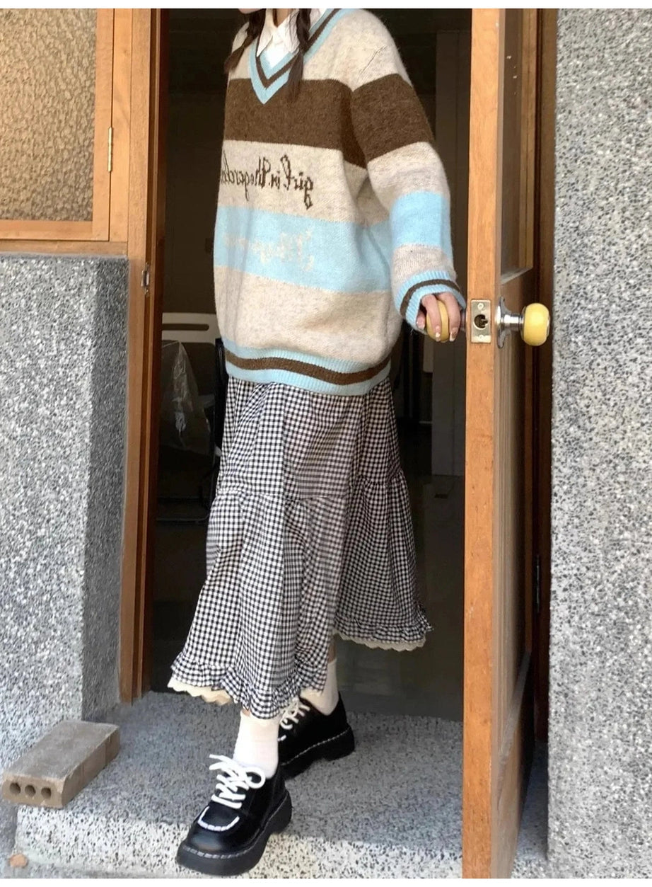 Y2k Ruffled Floral Lolita Long Skirt