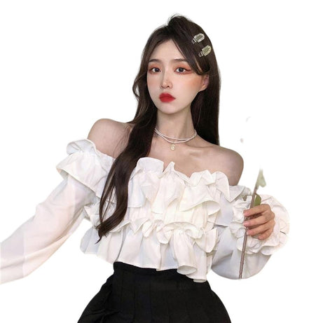 Ruffles Aesthetic Blouse - Blouses