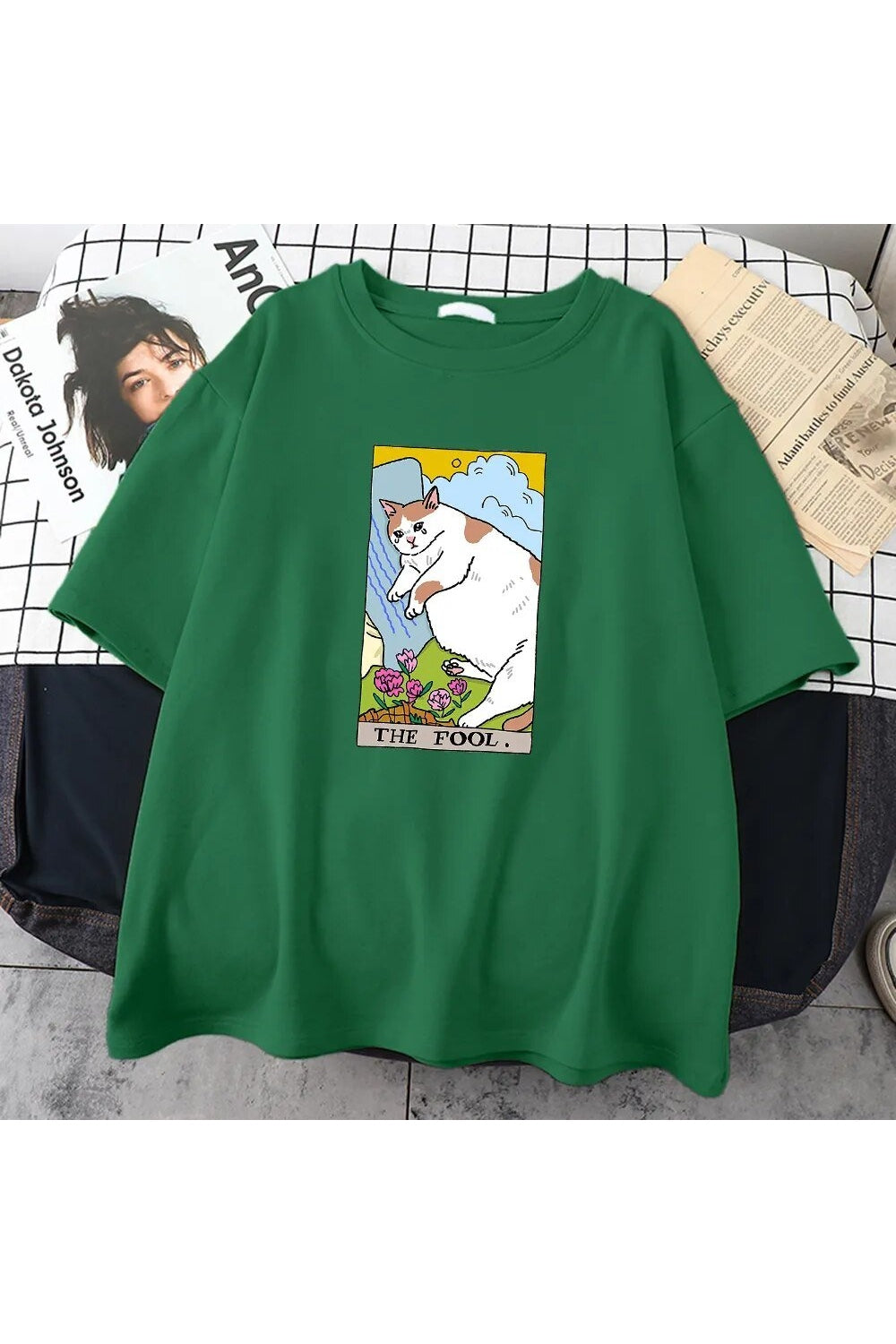 Y2k Sad Cat Meme Vintage T-Shirt