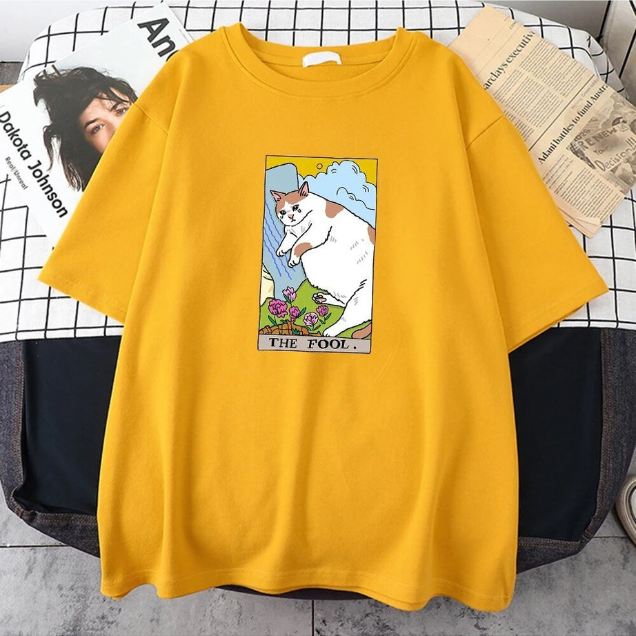 Y2k Sad Cat Meme Vintage T-Shirt