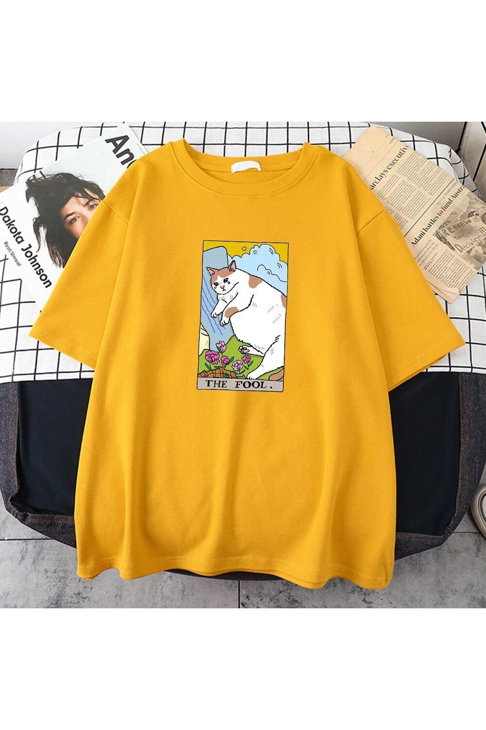 Y2k Sad Cat Meme Vintage T-Shirt
