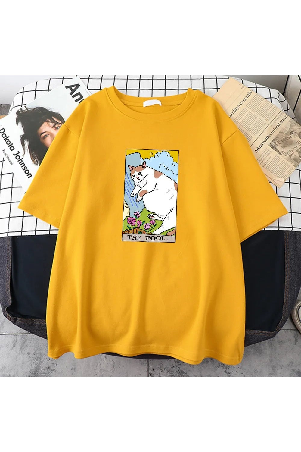 Y2k Sad Cat Meme Vintage T-Shirt