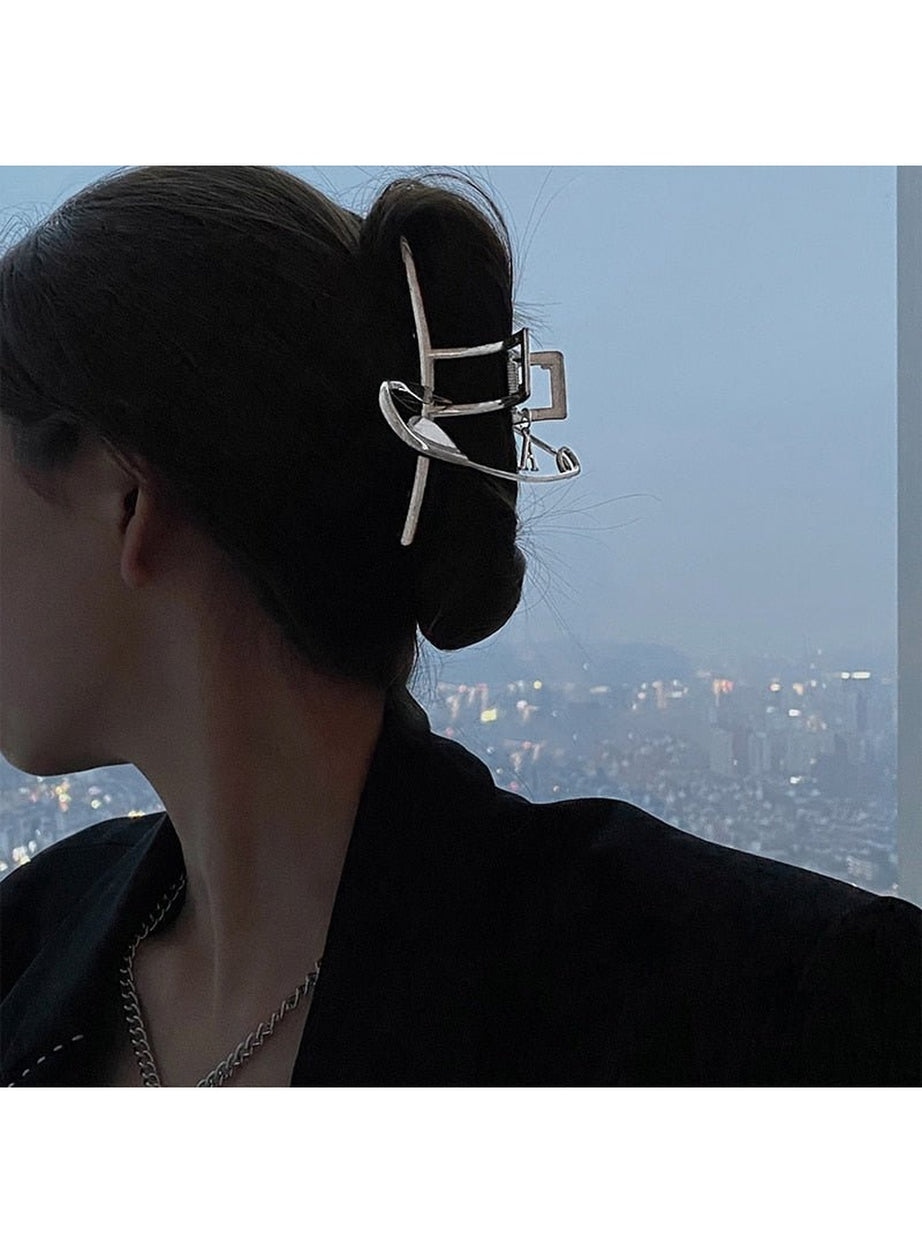 Y2k Safety Large Metal Hair Clips