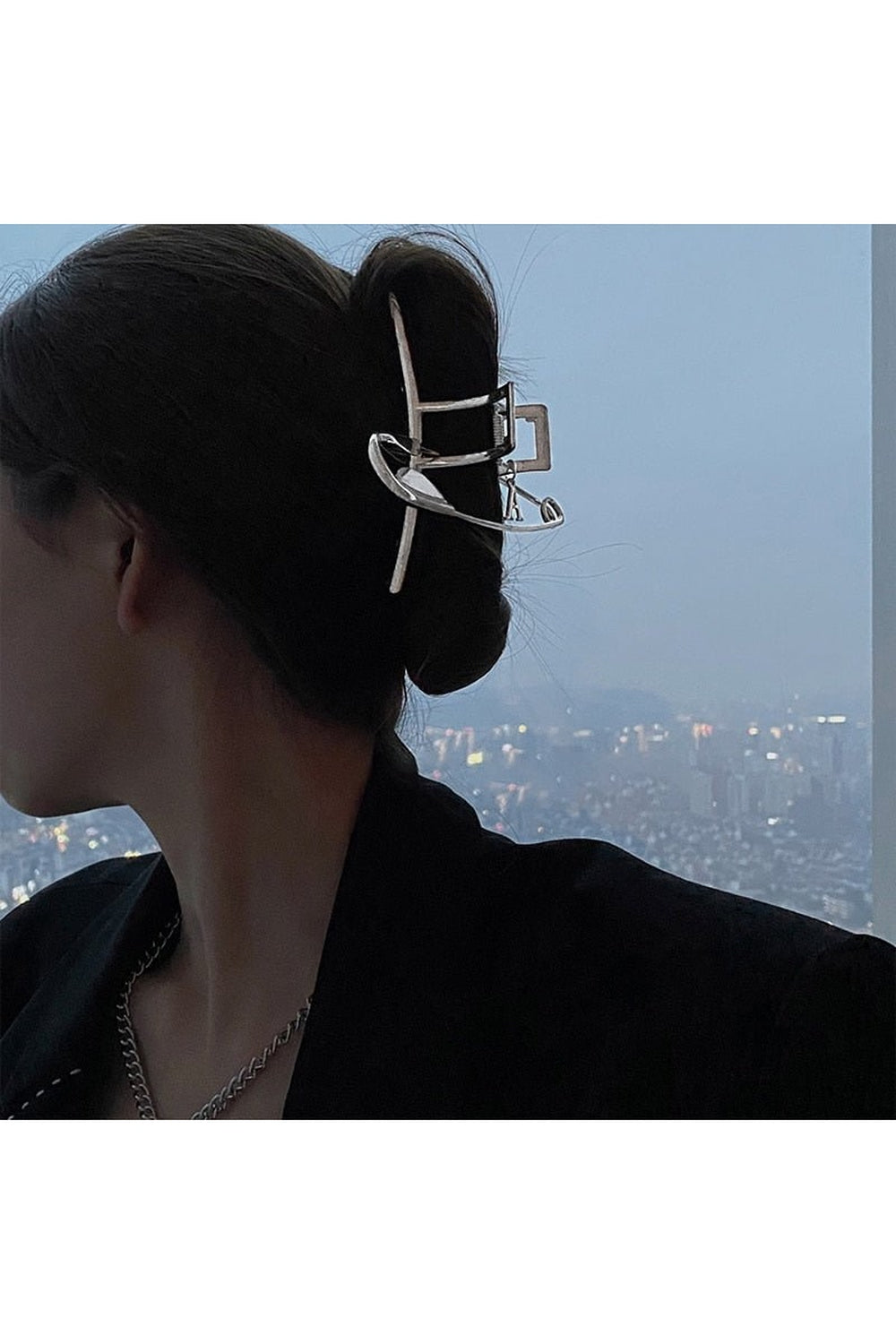 Y2k Safety Large Metal Hair Clips