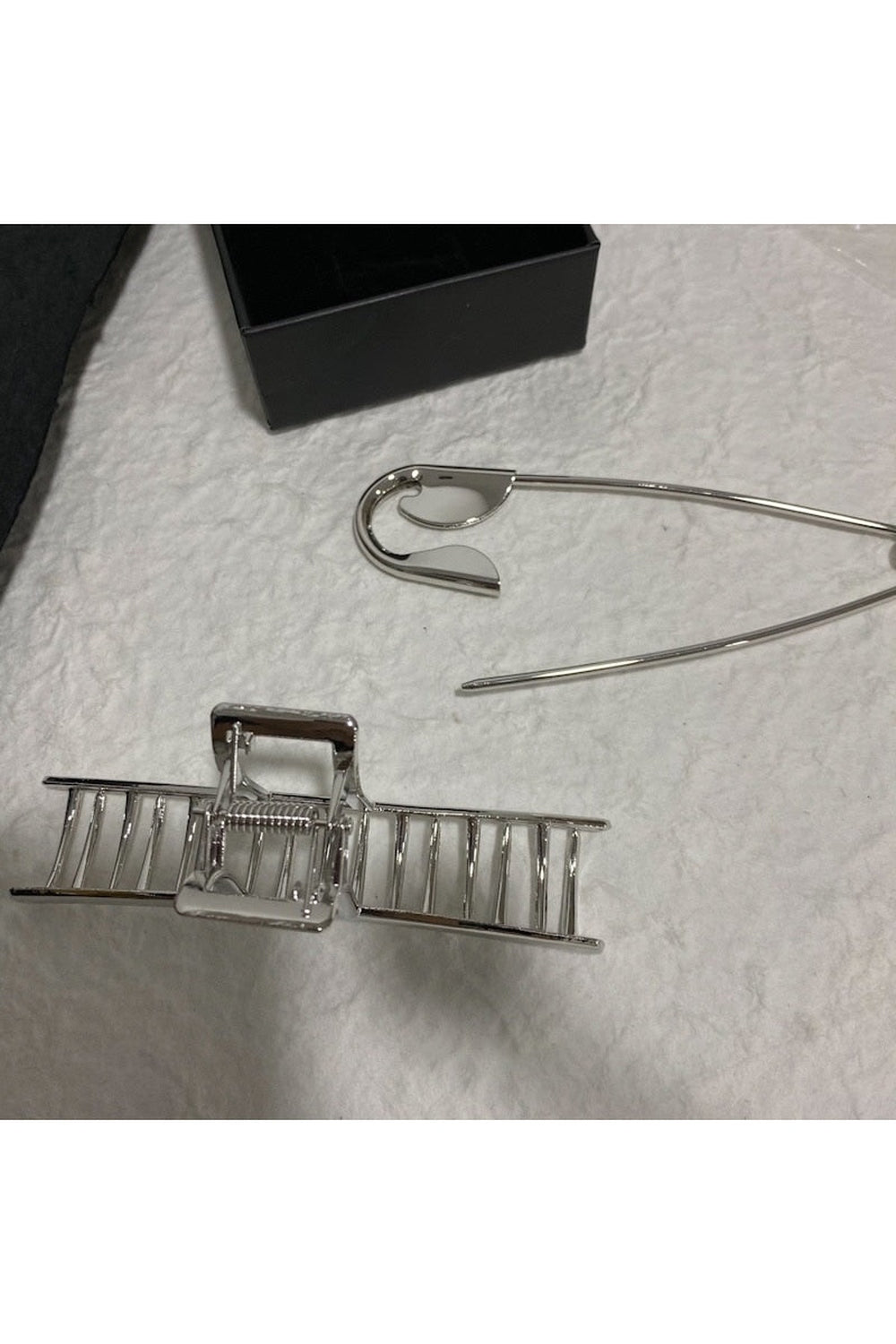 Y2k Safety Large Metal Hair Clips