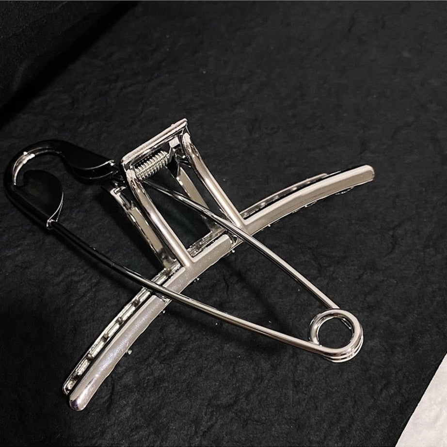 Y2k Safety Large Metal Hair Clips