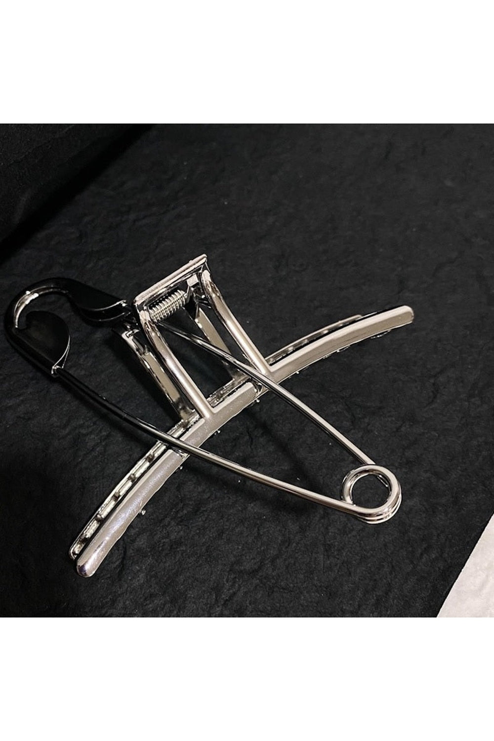 Y2k Safety Large Metal Hair Clips