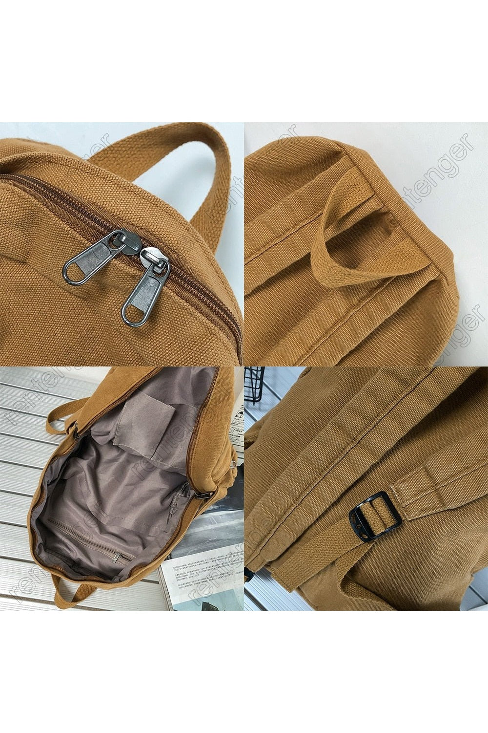 Y2k School Bag College Student Vintage Backpack