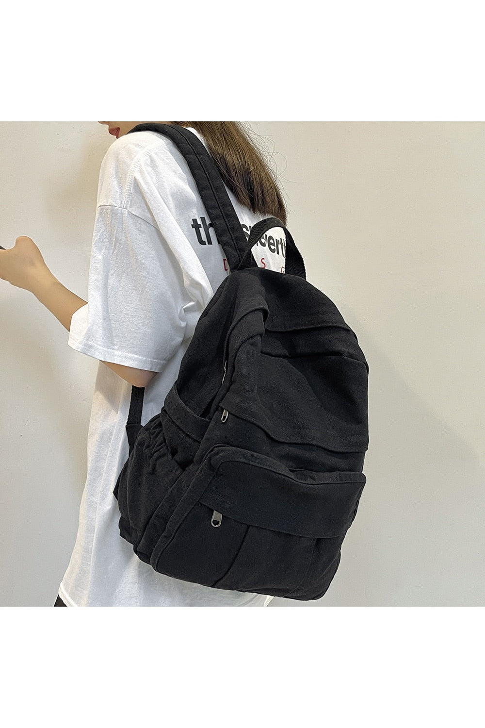 Y2k School Bag College Student Vintage Backpack