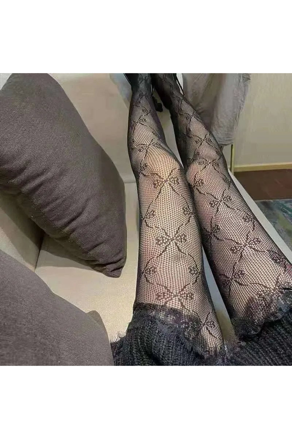 Y2k Sexy Bow Fishnet Tights