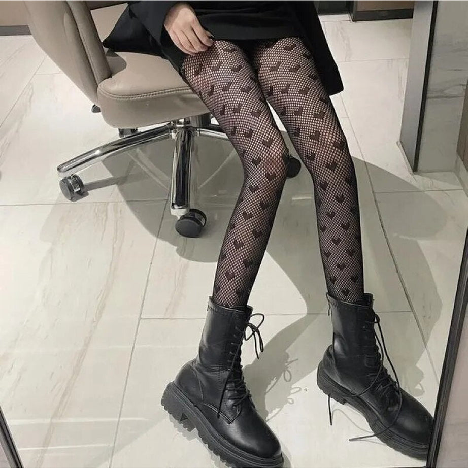 Y2k Sexy Patterned Fishnet Tights