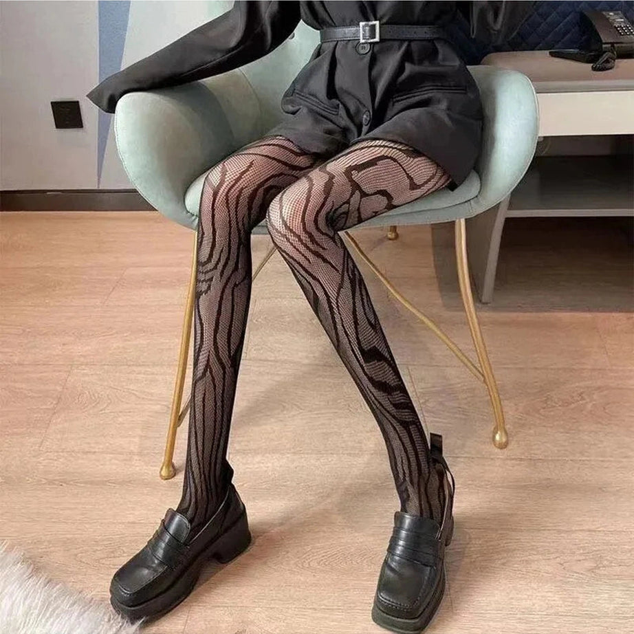 Y2k Sexy Patterned Fishnet Tights