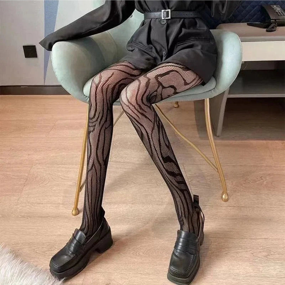 Y2k Sexy Patterned Fishnet Tights