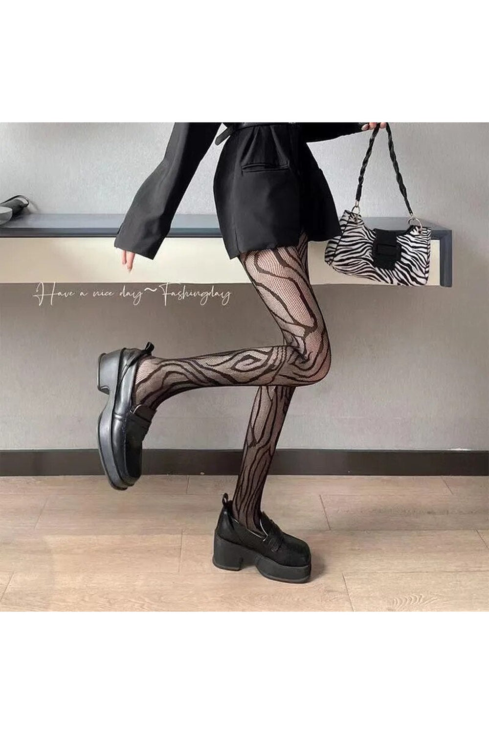 Y2k Sexy Patterned Fishnet Tights