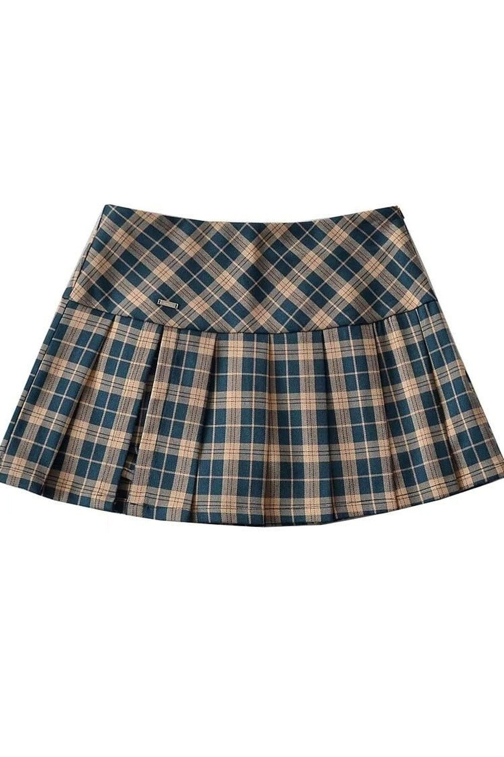 Y2k Side Split Pleated Skirt