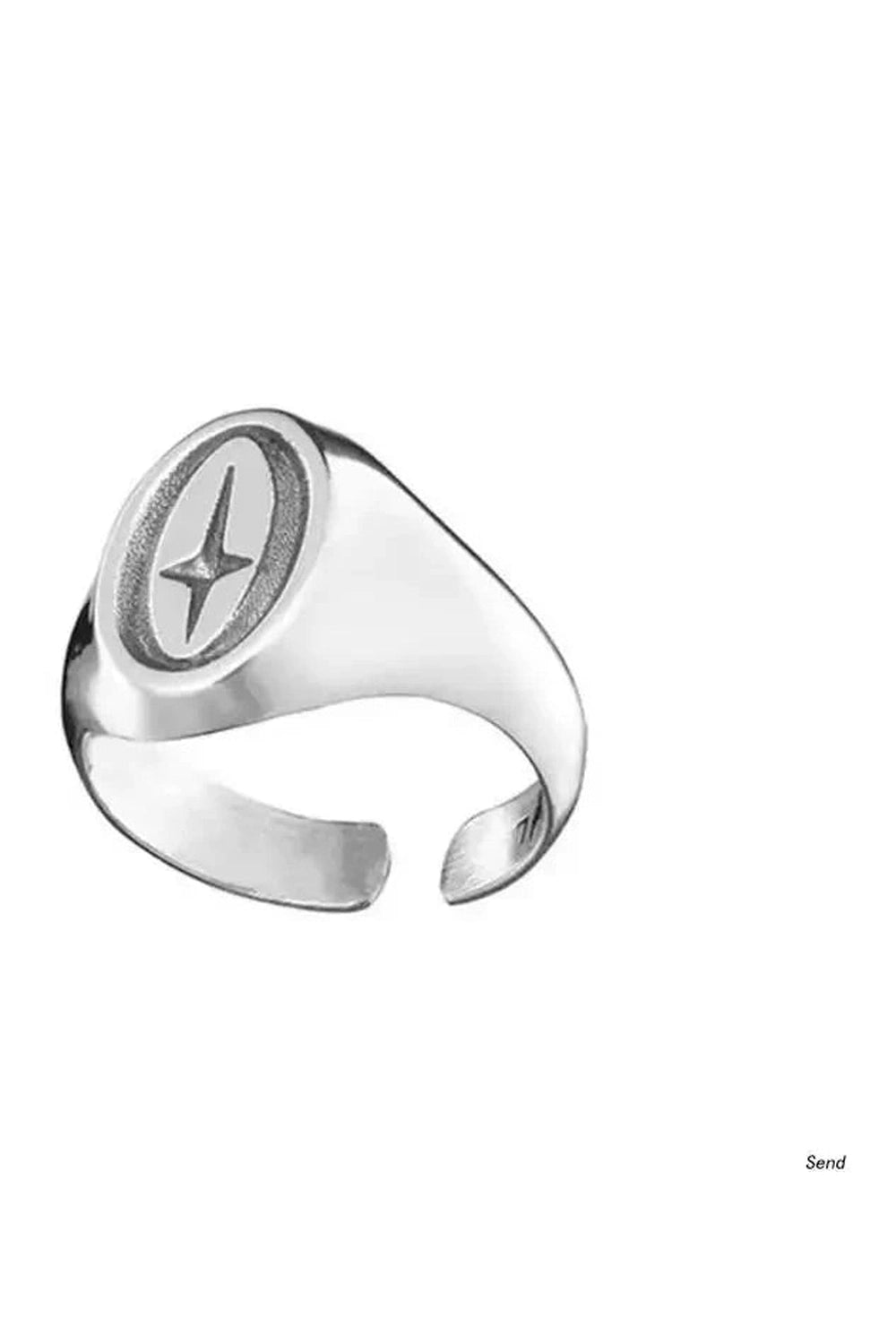 Y2k Simple Hip Hop Ring