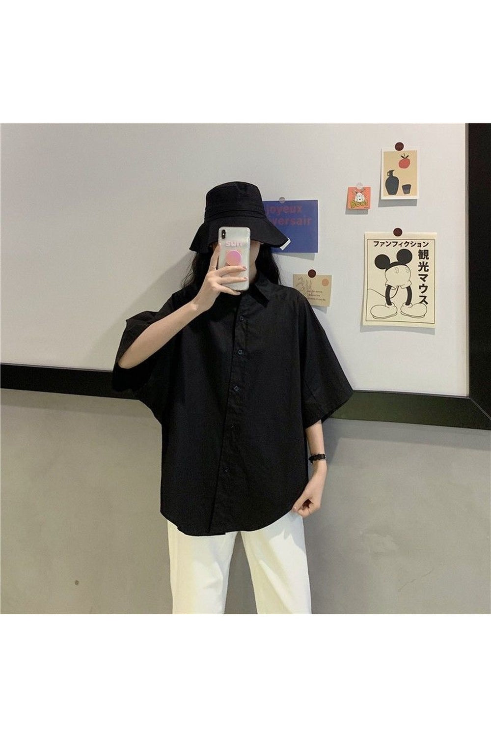 Y2k Simple Plain Aesthetic Shirt