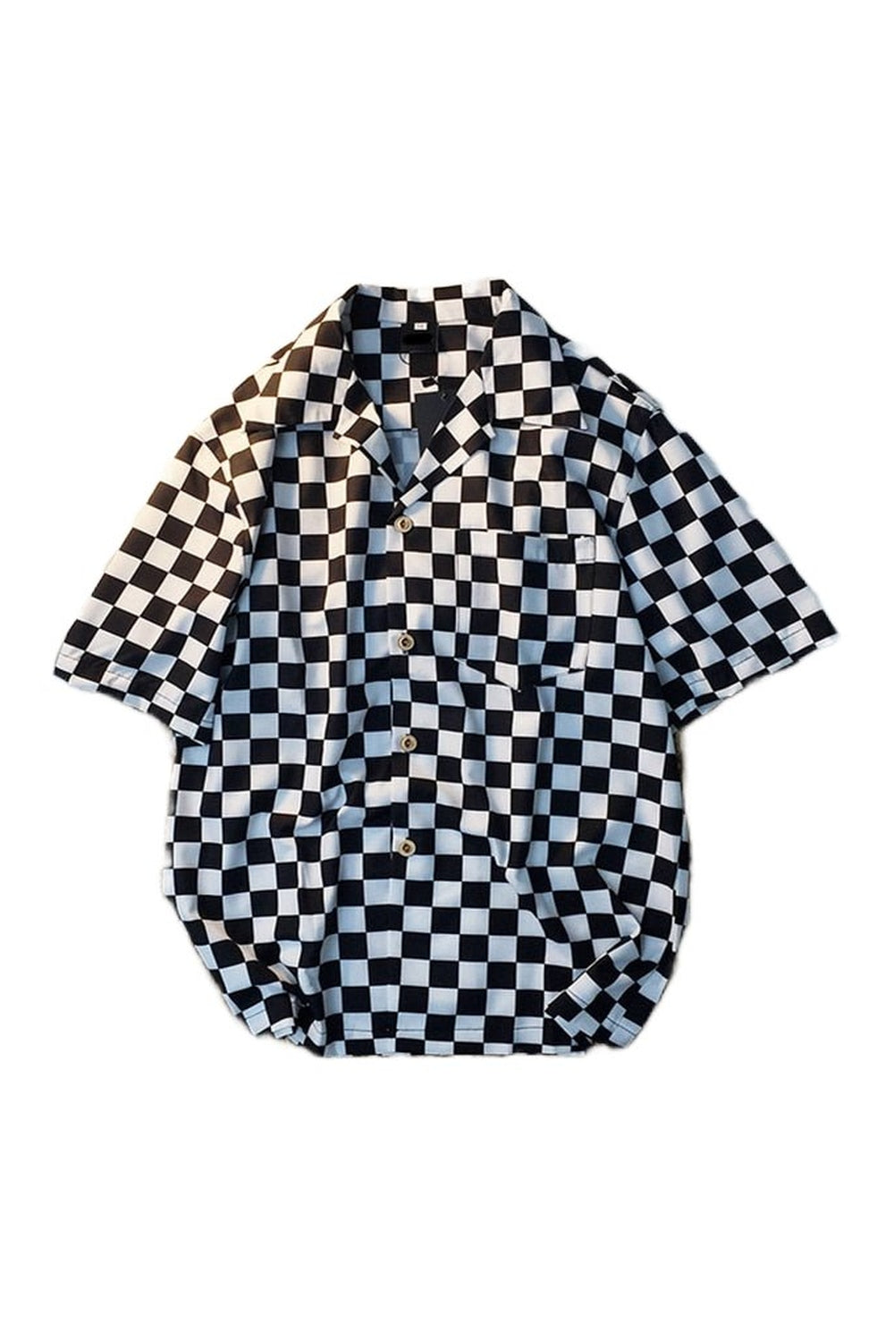 Y2k Skater Girl Chekered Shirt