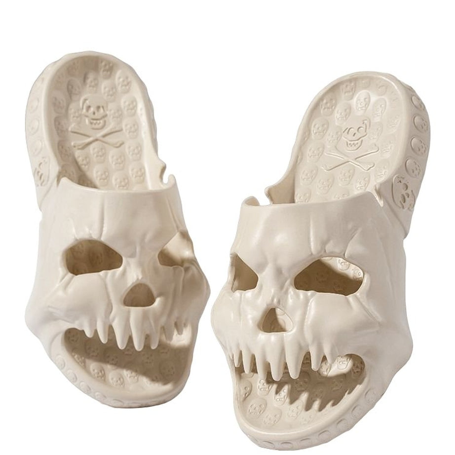 Y2k Skull Design Slippers