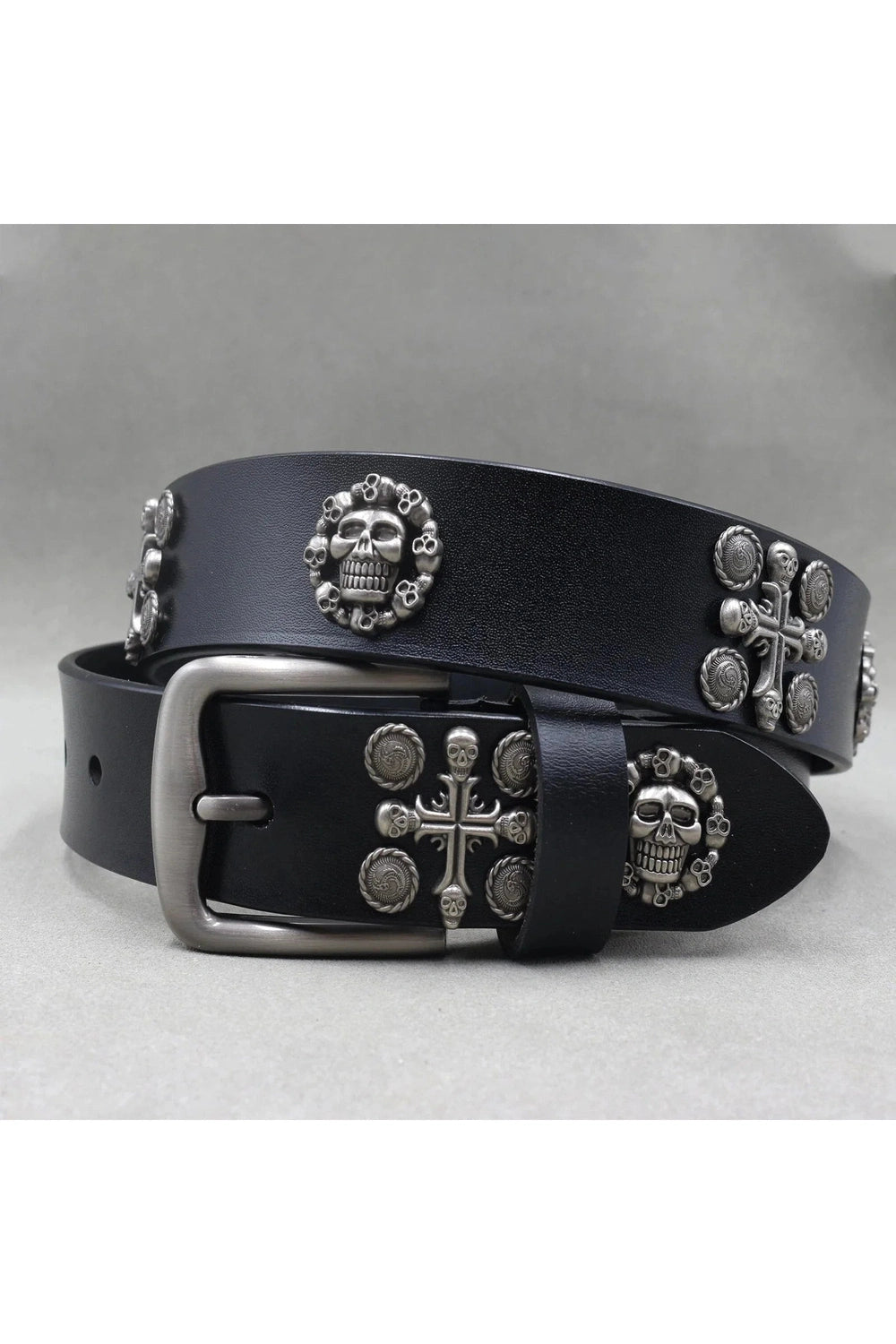 Y2k Skull Emblem Gothic Belt