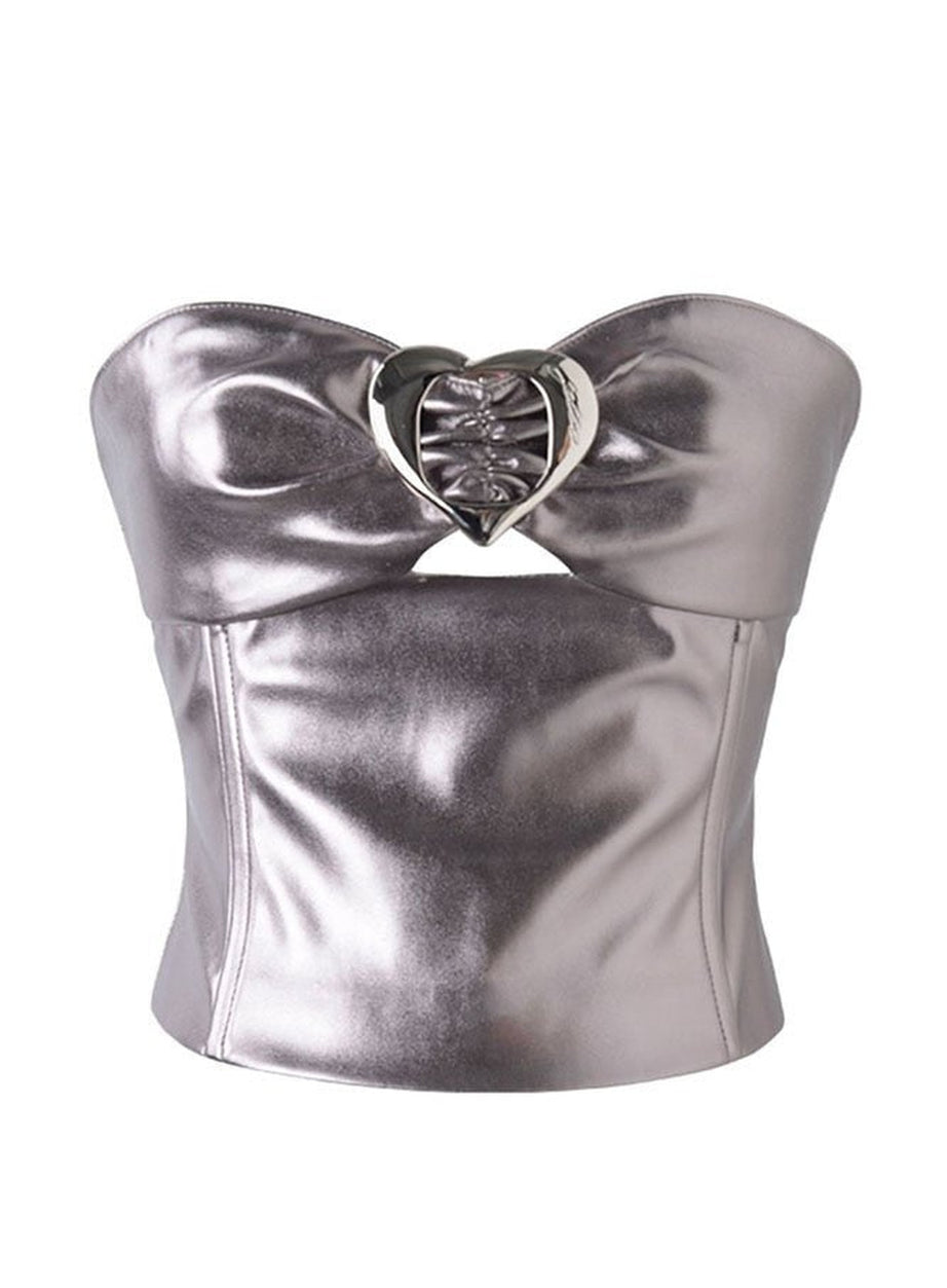 Y2k Sleeveless Off Shoulder Crop Top