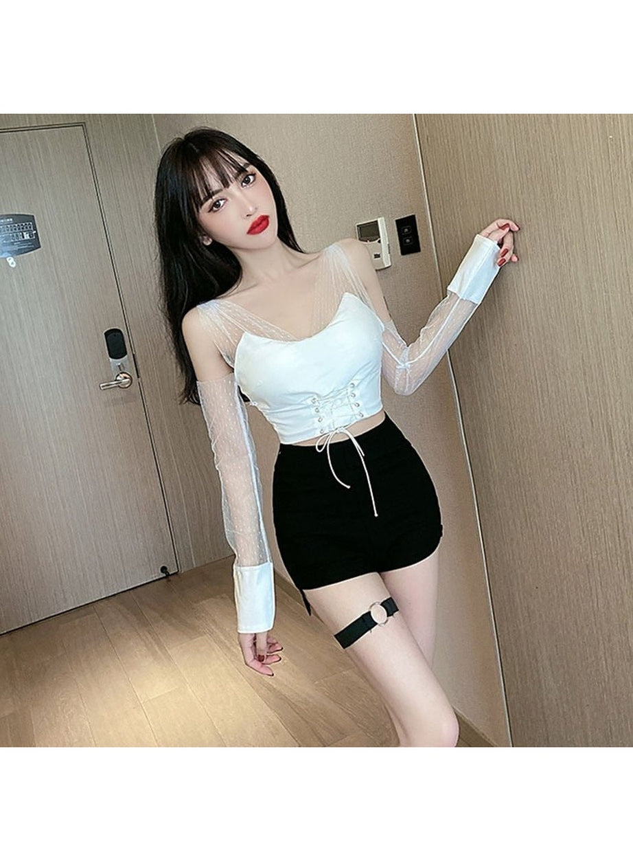 Y2k Slim Skinny High Waist Shorts