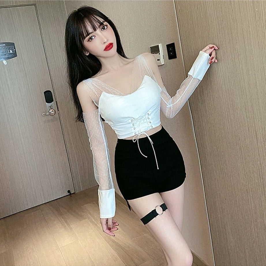 Y2k Slim Skinny High Waist Shorts