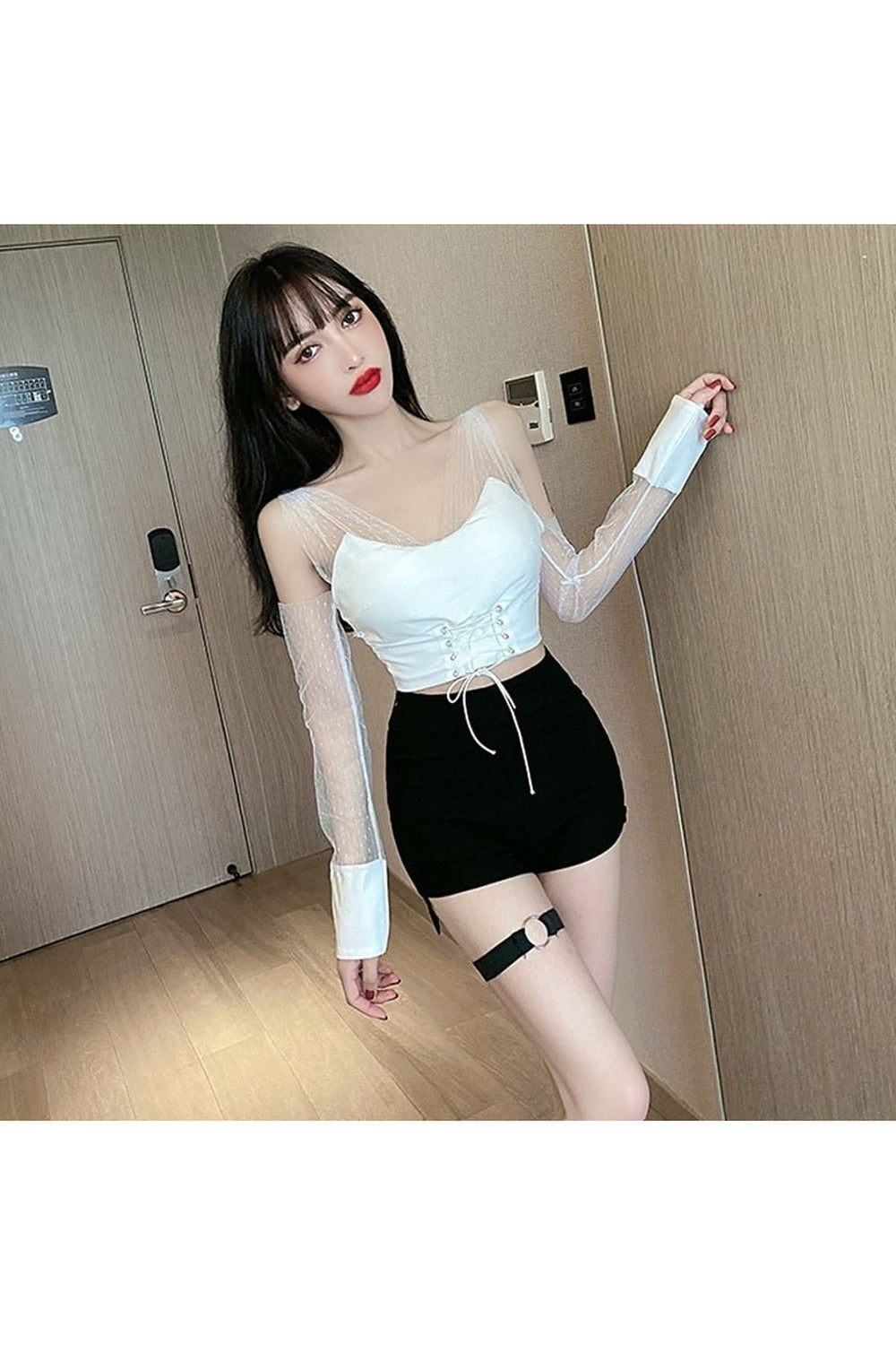 Y2k Slim Skinny High Waist Shorts