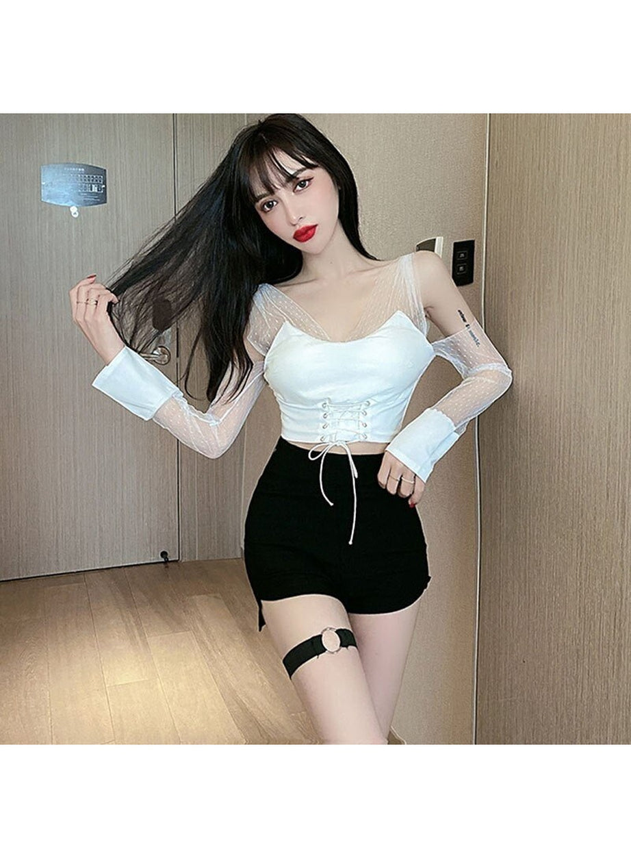 Y2k Slim Skinny High Waist Shorts