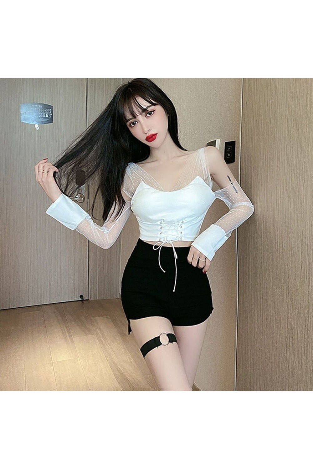 Y2k Slim Skinny High Waist Shorts