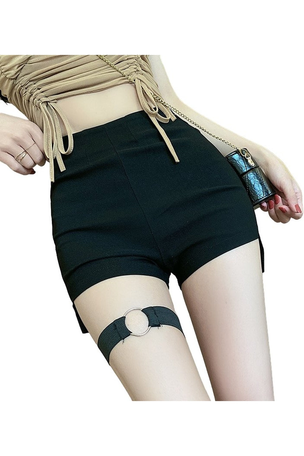 Y2k Slim Skinny High Waist Shorts