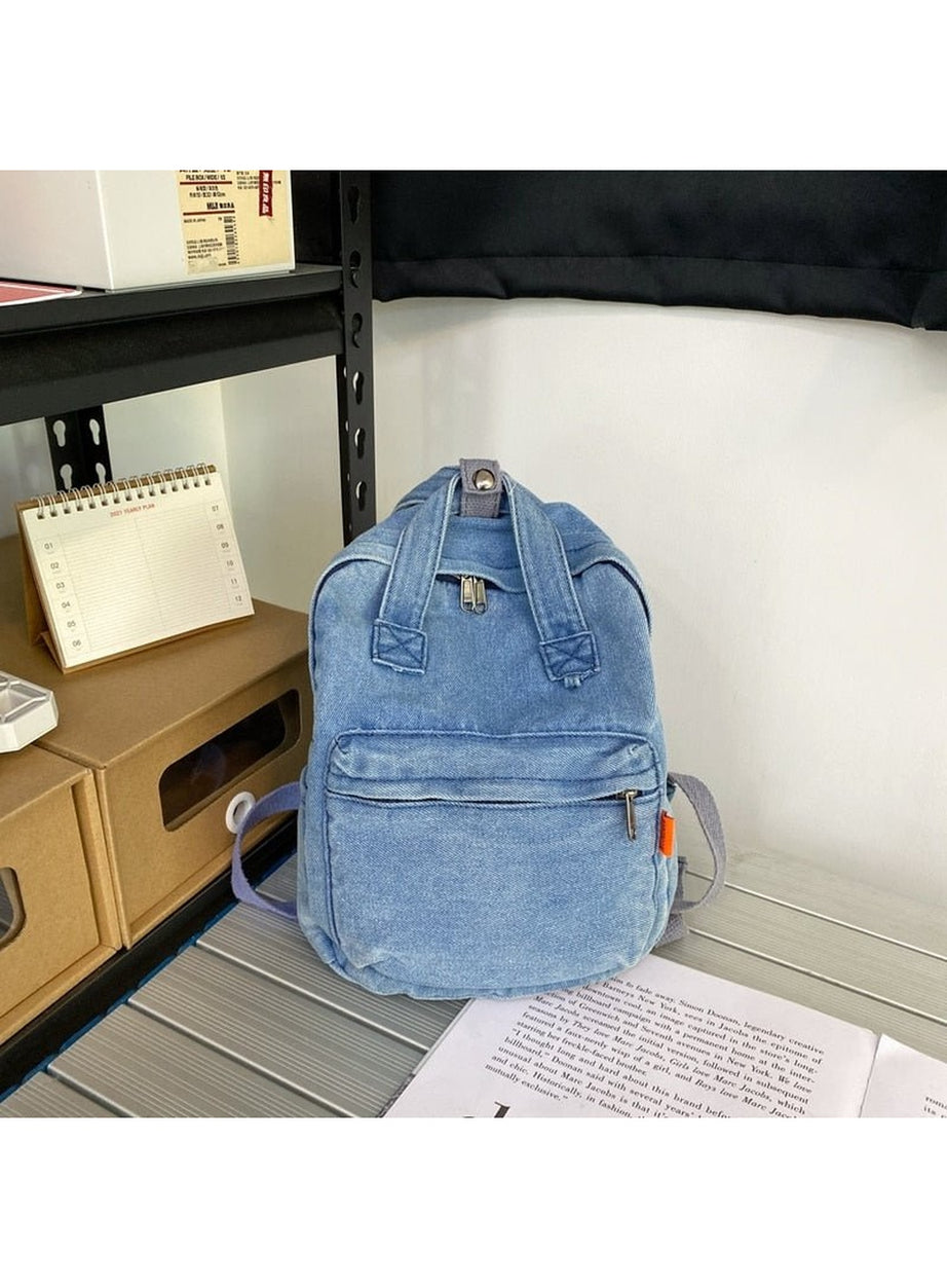 Y2k Small Denim Portable Backpack