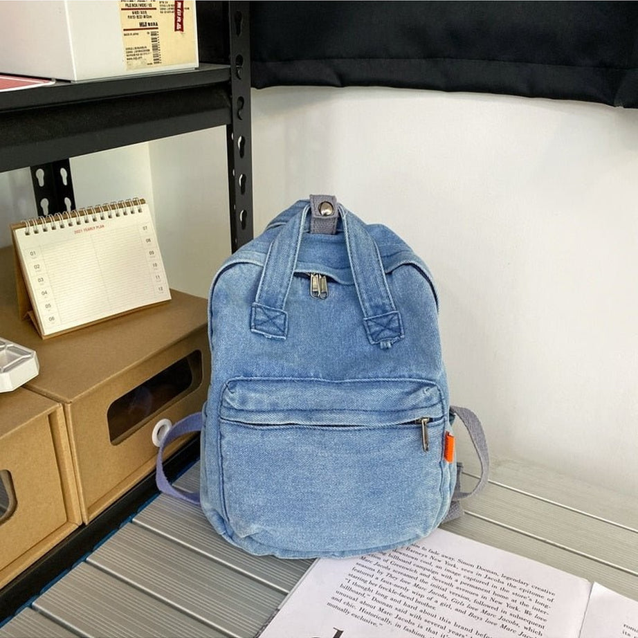 Y2k Small Denim Portable Backpack