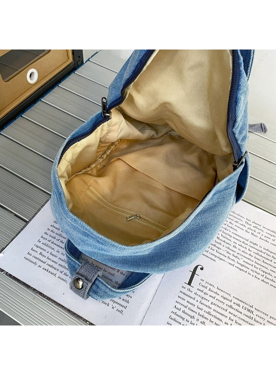 Y2k Small Denim Portable Backpack