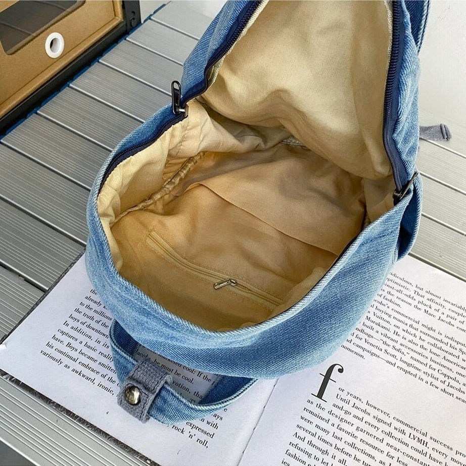 Y2k Small Denim Portable Backpack
